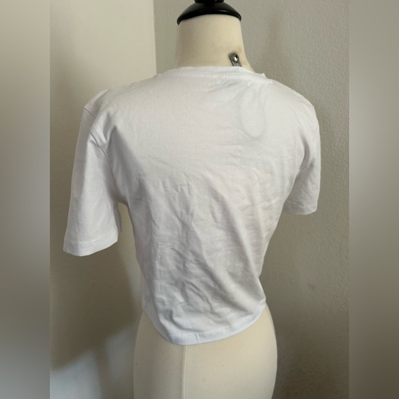 Zara Basic White Tee M - Picture 2 of 3